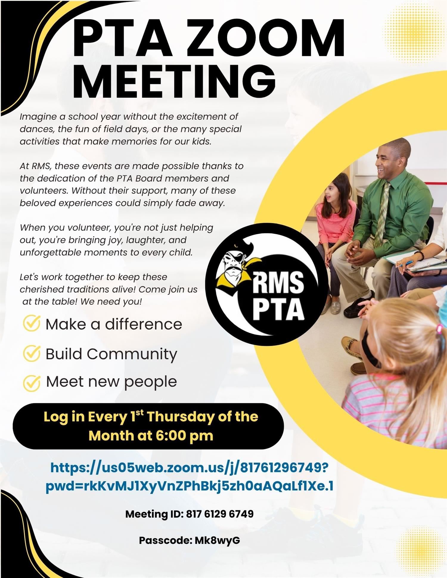 PTA Zoom Meeting